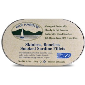 Bar Harbor Wild Smoked Kippers 6.7 oz (Pack of 12)