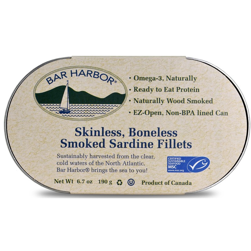 Bar Harbor Wild Smoked Kippers 6.7 oz (Pack of 12)