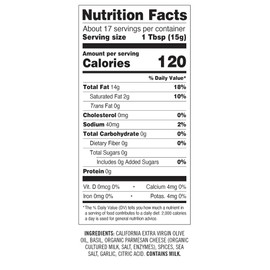 Sonoma Gourmet: Basil & Parmesan Flavored Olive Oil | 100% California Extra Virgin Olive Oil | 8.5 FL OZ (Pack of 2)