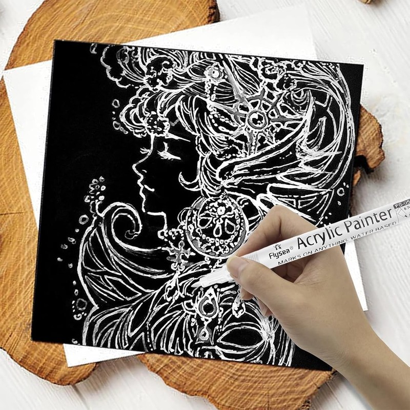 OUDQFCJ 6pcs 3D Nagel Stift Set, French Nagelkunststift, Nagelspitze Nail