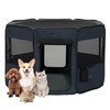 PETSFIT Dog Playpen, 45.5" Sturdy Pop Up Dog Kennel Foldable