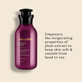 O Boticario Nativa Spa Body Lotion AME-NEG Black Prune ◆ oBoticario Nativa SPA LOCAO HIDRATANTE CORPORAL AMEIXA NEGRA 13.5 fl oz (400 ml)