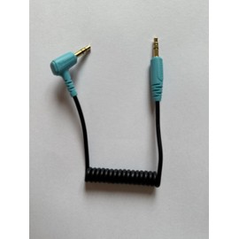 3.5mm TRS to TRS Microphone Cable Compatible with Rode Wireless Pro / Wireless Go 2 / DJI Mic 2 and Hollyland Lark M1 M2 150 Max Duo, Coiled Dual 3.5mm TRS Patch Cable Audio Mic Cord for DSLR Cameras