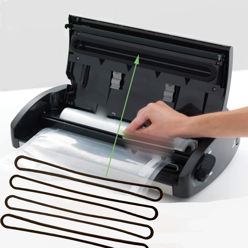 Vacuum Sealer Top Gasket Upper and Lower Replacement Gasket 4-Pack