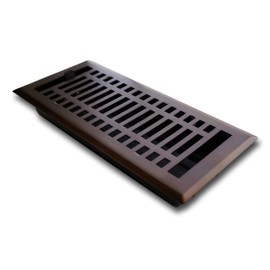 Madelyn Carter Modern Style Vent Cover, Solid Cast Steel Interior, Controls Air Flow, 4 x 12 inches (Overall Face: 5.25 x 13.5 inches), Oil Rubbed Bronze