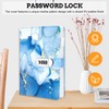WHENZOO Diary with Lock, A5 PU Leather Journal with Lock