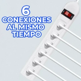 EGTMA Multi Contactos De 6 Puertos Conexión Versátil