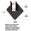GBGS 20 Pack Black Hurricane Ties for Rafters, 13‑Gauge (2.2
