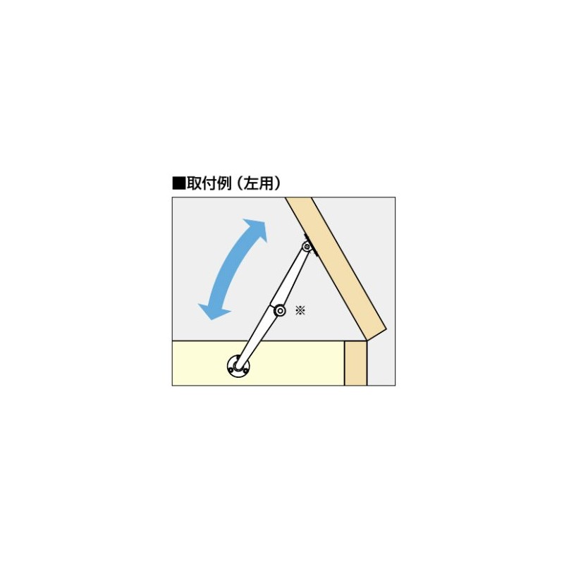 スガツネ工業 天蓋用ステー S-19(右用) S-19R