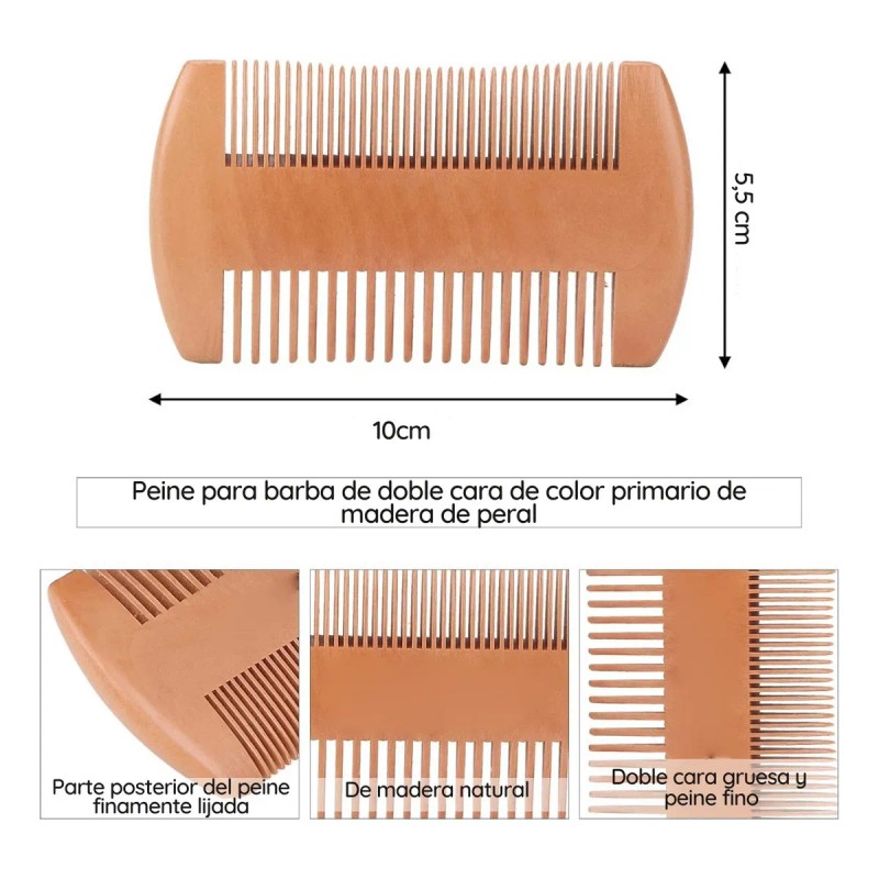 Kit Aseo Y Cuidado Barba Bigote Cuchillas Afeitado Men 11pcs
