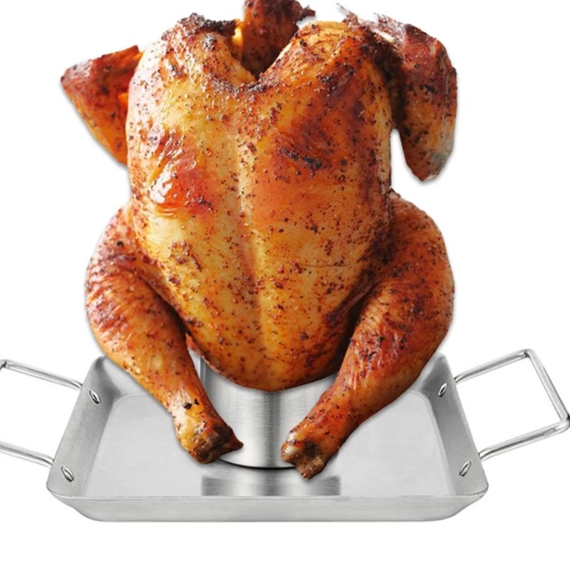 Beer Chicken Roaster Stand Stainless Steel Chicken Holder Barbecue Rack