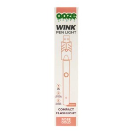 Ooze Wink Portable Flashlight - Rechargeable Flash Light - Rose Gold