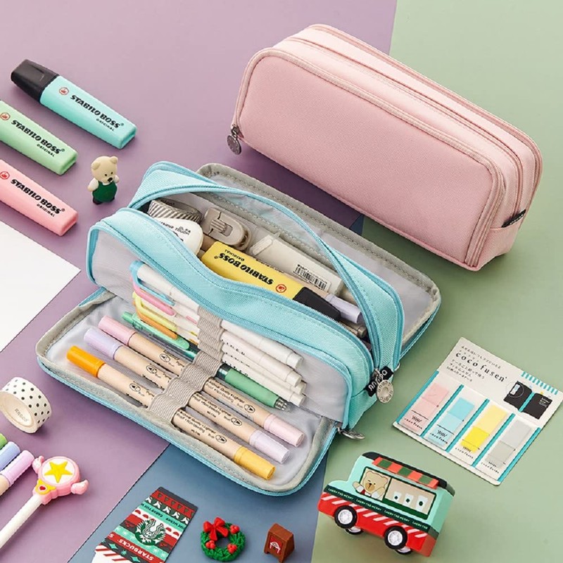 Chelory Big Pencil Case Large Capacity Pencil Cases High Storage