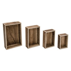 Advantus TH93279 Idea-Ology Wooden Vignette Boxes-Brown, Other, Multicoloured, 11.4x15.18x4.08 cm