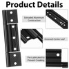 Moxweyeni 9 Pack Screen Door Hinges, Aluminum 1/8 Grooved Center