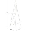 Deco 79 Metal Tall Adjustable Minimalist Display Stand Easel with