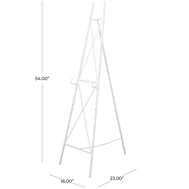 Deco 79 Metal Tall Adjustable Minimalist Display Stand Easel with