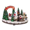 Kurt S. Adler Battery-Operated LED Musical Snowman Ice Rink Table
