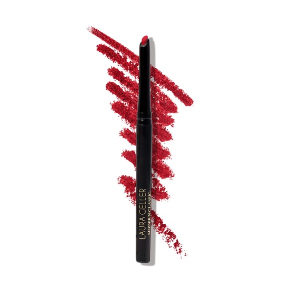 LAURA GELLER NEW YORK Modern Classic Lip Liner, Luxurious Creamy Long Lasting Lip Liner, Prevents Feathering and Fading, Ritzy Red
