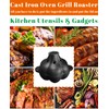 Pinra Pre-Seasoned Cast Iron Dutch Oven Pot, Potato Garlic Roaster