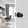 LOQRON Passage Door Knob, Nonlocking Ball Door Knob, Keyless Interior