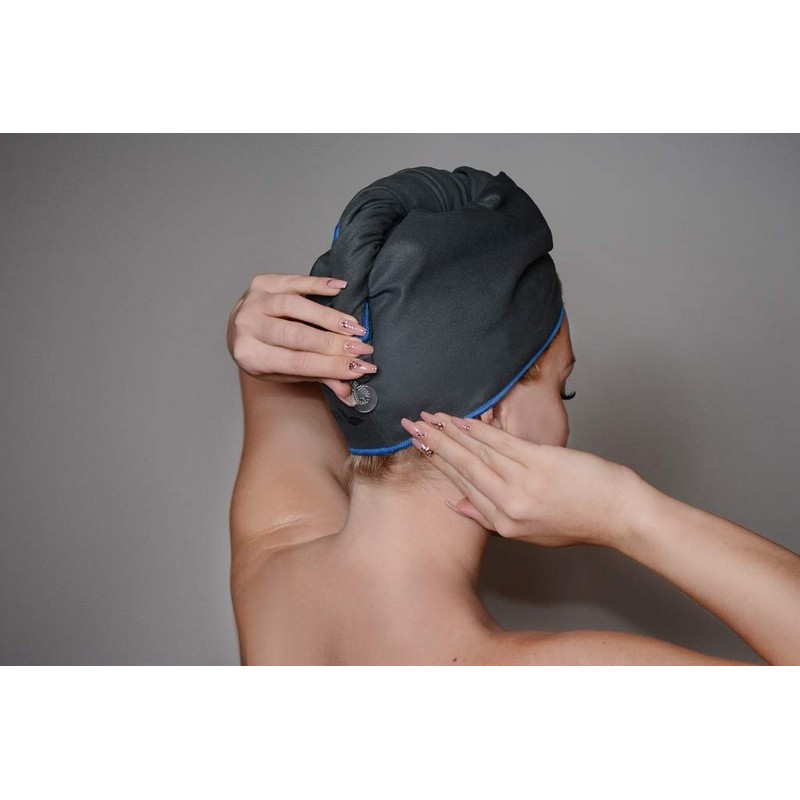 Microfibre Hair Turban Set - 2 Pieces, Absorbent and Quick-Drying