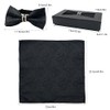SwirlColor Bow Ties For Men Pre Tied Black Bow Tie