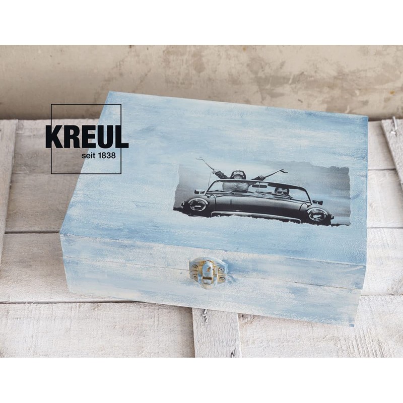 Hobby Line 49990 Photo Transfer Potch Vintage Living Set, Multi-Colour