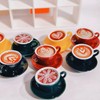NOELAMOUR Cafe Latte, Food Sample Model, Mini, Set of 6