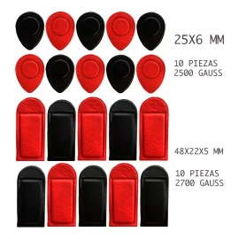 IMANES BIOMAGNETISMO MX Kit 20 Pz 2700 Gauss Ferrita / Biomagnetismo / Goiz