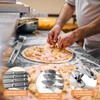 5-Wheel Professional Pastry Food Grade Stainless Steel Pizza Tool, Stainless