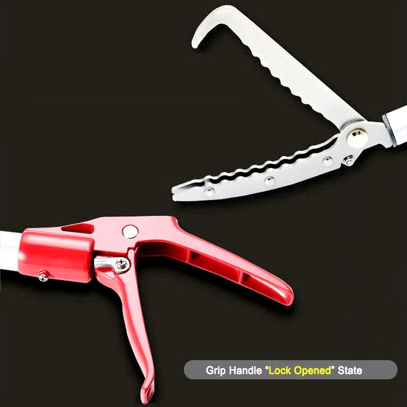 Extendable Snake Tong Reptile Grabber Rattle Snake Catcher Wide Jaw