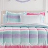 dream FACTORY Tie Dye Stripe 5-Piece Microfiber Bag Comforter Bedding