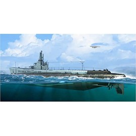 Hobbyboss HBB83524 1:350-USS Gato SS-212 1944 Scale Model Kit, Molded Color