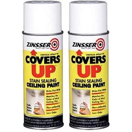 Zinnser 03688 Covers Up Stain Sealing Ceiling Paint, White (2 Pack)