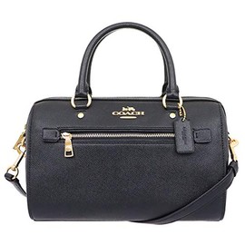Coach F79946 Leather Satchel, Shoulder Bag, Women’s, Designer Brand, #01 Black (Gold Hardware) 4