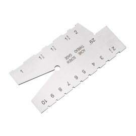 Tiardey Welding Gauge Stainless Steel,Metal Sheet Thickness Gauge Welding Inspection Tool,29 Degree Pitch Grinding Gage