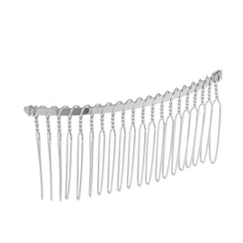 VICASKY Teeth Silver Metal Hair Clip Comb for DIY Bridal Wedding Veil Durable Hard Wire for Hair and Craft Projects