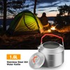 REDCAMP 1.6L Outdoor Camping Kettle, Lightweight Stainless Steel Water Pot