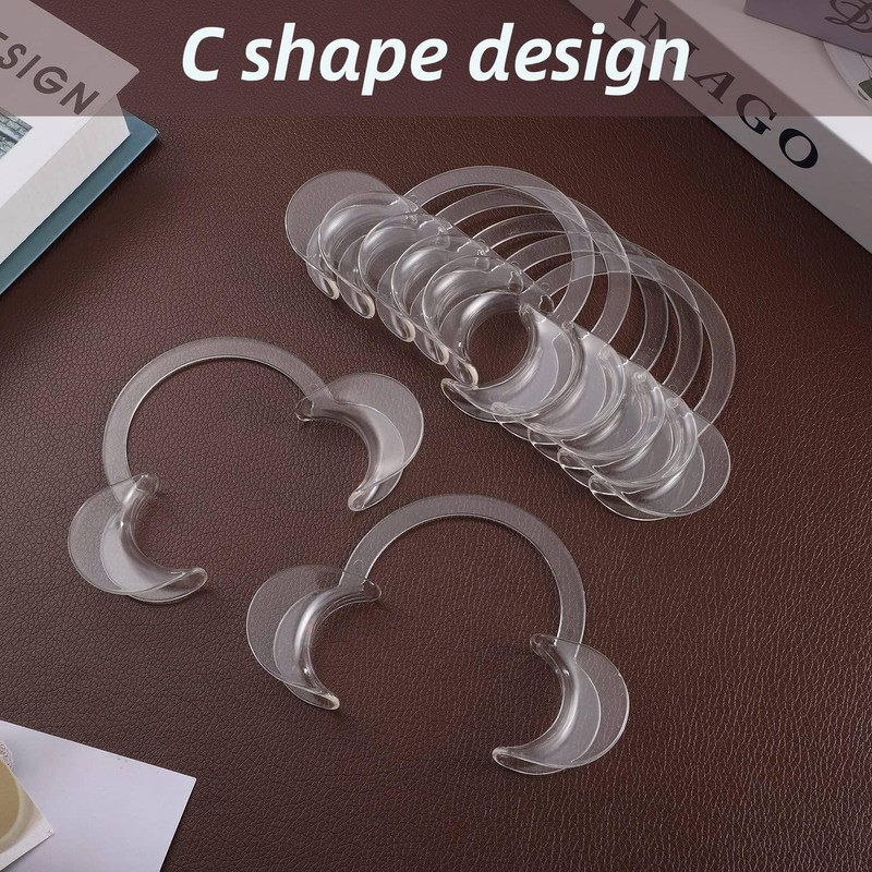 Dental Mouth Opener 2-Pack - C-Shaped Cheek Retractor for Teeth