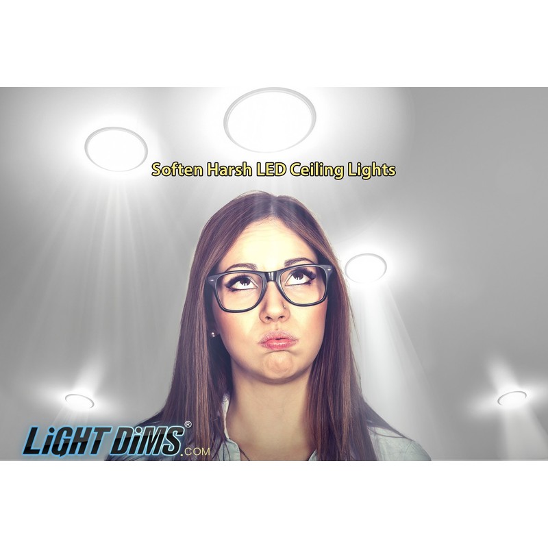 LightDims White Dims Dimming/Softening Sheets for Harsh LED Lights Medium