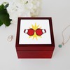 CafePress Boxing Punch Memory Keepsake Jewelry Box, 5"x5"x3.75"