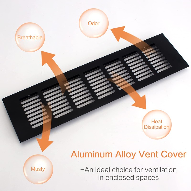 4 x Ventilation Grille Aluminium Ventilation Grille Rectangular Ventilation Grille