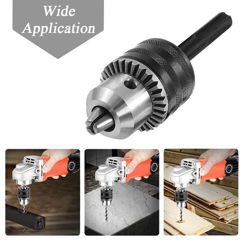 Mesee 1.5-13mm Capacity 1/2-20 UNF Thread Key Drill Chuck with