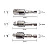 Universal Joint Oscillating Socket Adapter Set, Insertion Angle, 1/2, 3/8,