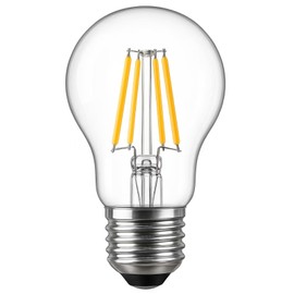 SHONELIGHTING LED Light Bulb A60, E27 Base, Clear Glass Filament, 3V Low-Voltage, 2700K Warm White for Solar Lantern, 1 Pack