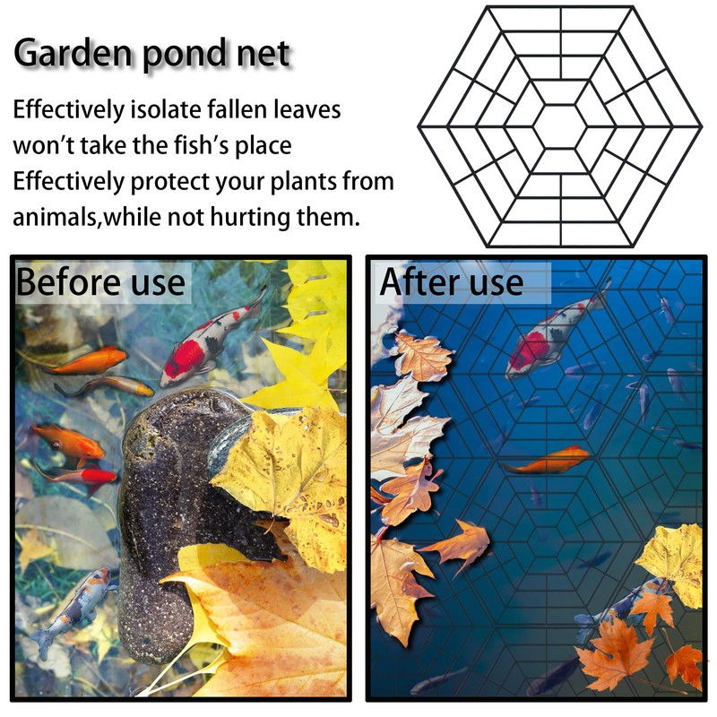 T-BOKO Pond Protectors - Pack of 20 Lightweight Plastic Floating
