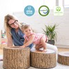 ECR4Kids SoftZone Tree Stump Stool Set, Flexible Seating, Chocolate, 3-Piece