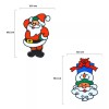 Jands Pegatinas De Gel Navideñas 19 Cm Adornos Navideños 2pz