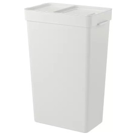 IKEA NEW HÅLLBAR Garbage Bin Pale w/lid gray 35L/9 gall 504.202.06 HALLBAR